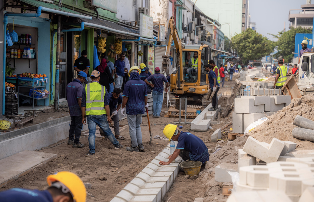 ބާޒާރުމަތީގެ މަގު ފުޅާކުރުމުގެ މަސައްކަތް