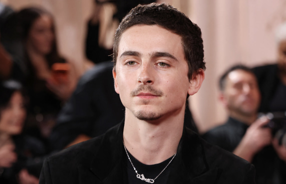 ގޯލްޑެން ގްލޯބްސް 2026: ގޯލްޑެން ގްލޯބްސް އެވޯޑުގެ ރެޑްކާޕެޓުގައި އެމެރިކާގެ އެކްޓަރު ޓިމޮތީ ޝެލަމޭ.-- ފޮޓޯ: އޭއެފްޕީ