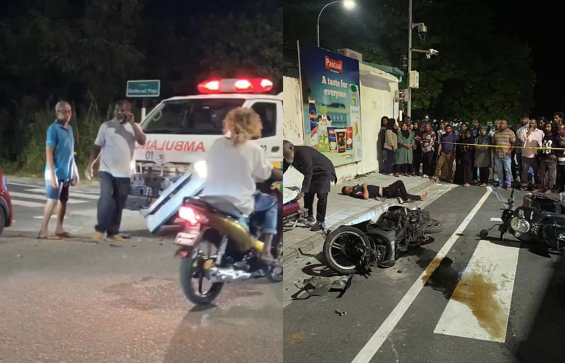 އައްޑޫގައި އެމްބިއުލާންސް އެކްސިޓެންޑުވުމުގެ ދެ ހާދިސާއެއް: ހޮސްޕިޓަލުން އެދުނީ އިމަޖެންސީގައި ދާއިރު ޖާގަ ދޭން!